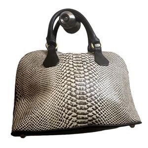 Brahmin Vivian Satchel/Shoulder Bag in Pearl Dogwood